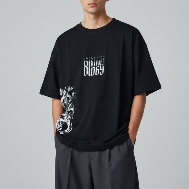 Boxy Tee Dragon Carpa Grindology Collection
