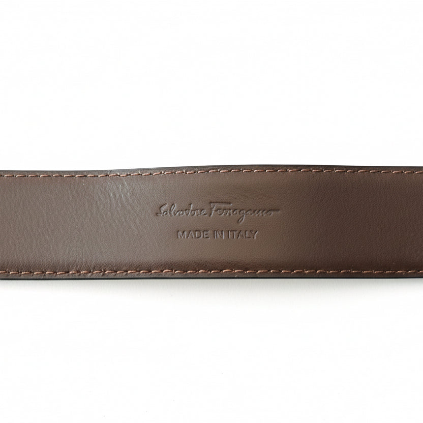 Reversible Ferragamo Leather Belt