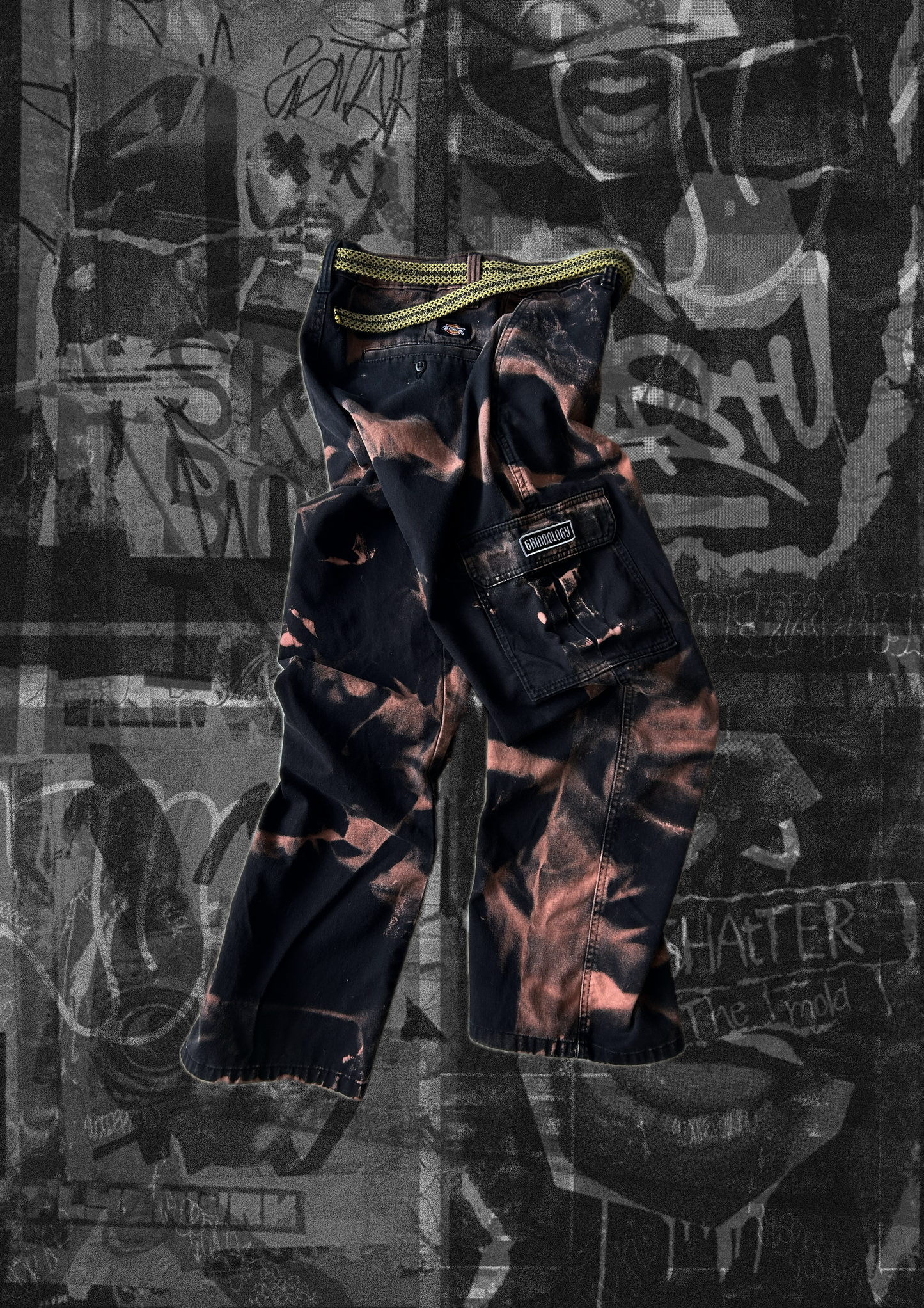 1|1 Dickies Cargo Pink Bleach Reworked
