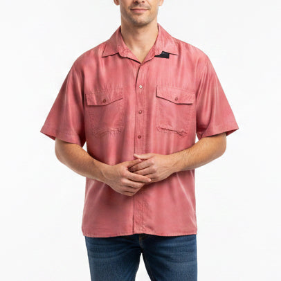 Vintage Man Shirt 100% Silk