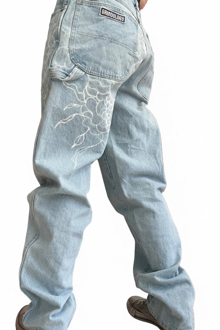 1|1 Dickies Jeans Reworked Peonies