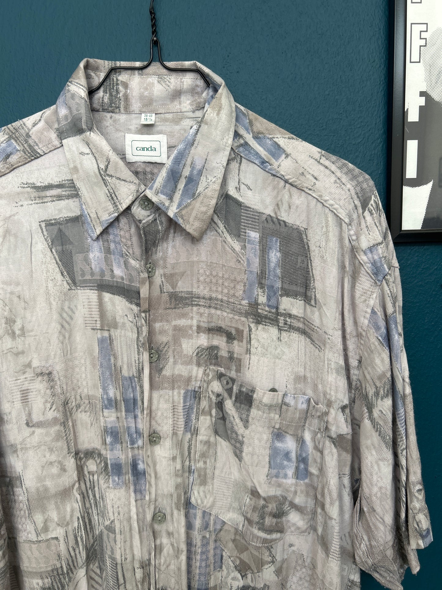 Man Shirt Vintage Crazy Pattern