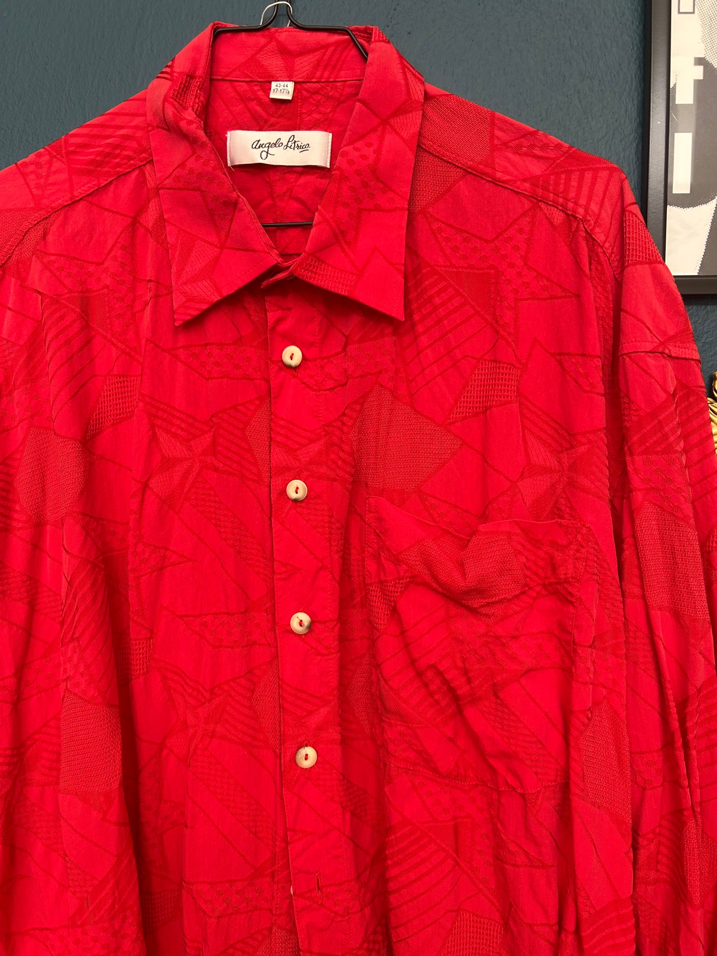 Man Shirt Vintage Crazy Pattern