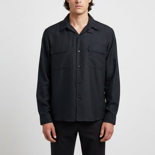 Vintage Man Shirt 100% Silk