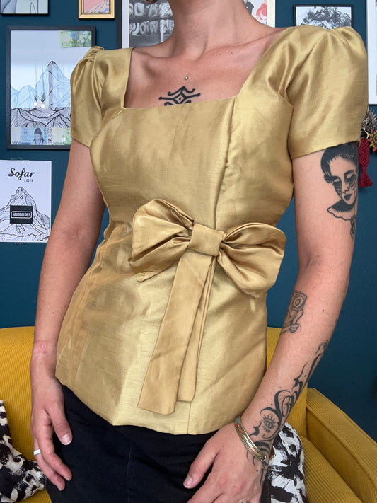 Blouse handmade a zip metallica
