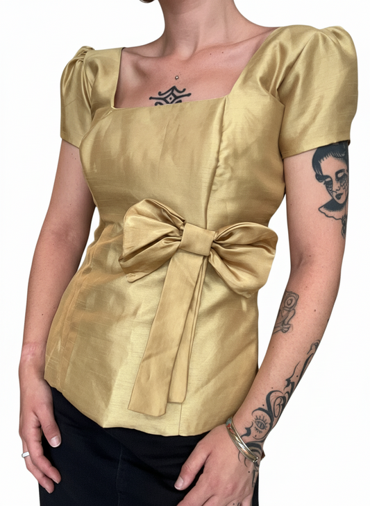 Blouse handmade a zip metallica