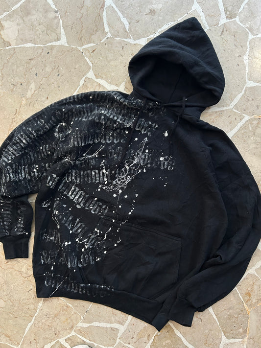 Abstract Black Hoodie