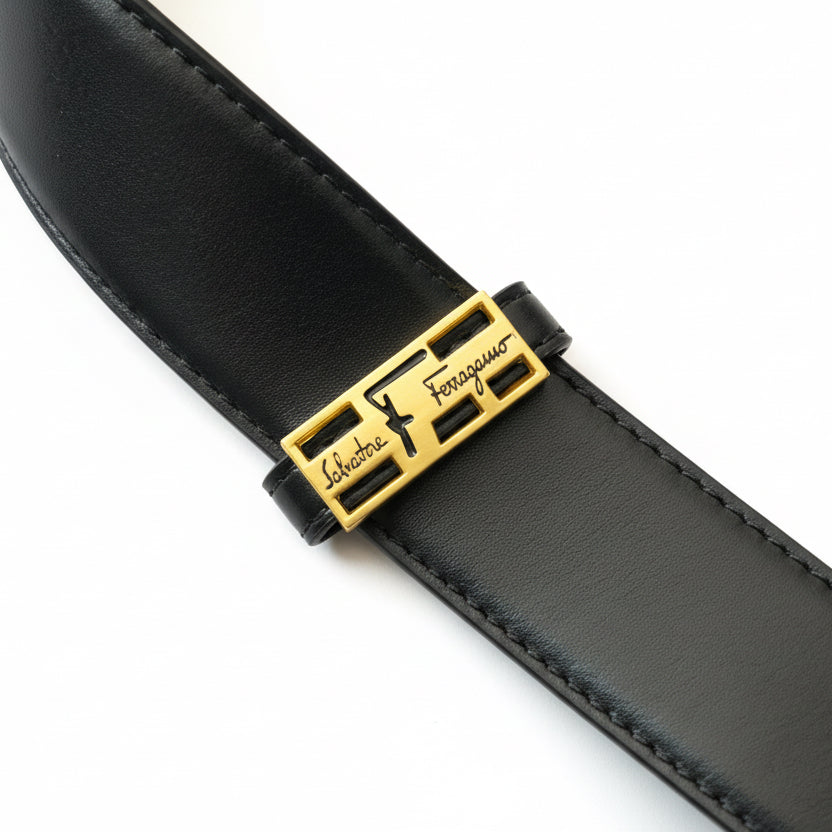 Reversible Ferragamo Leather Belt