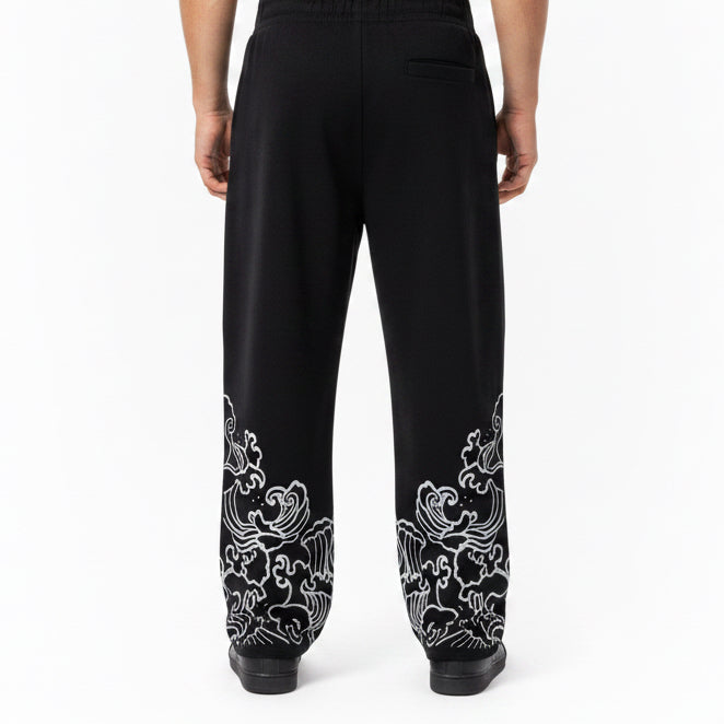 1|1 Baggy Black Pants Grindology Collection - Japanese Waves