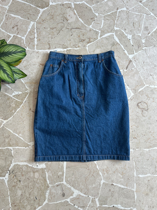 Gonna in Jeans anni 2000 Blu scuro