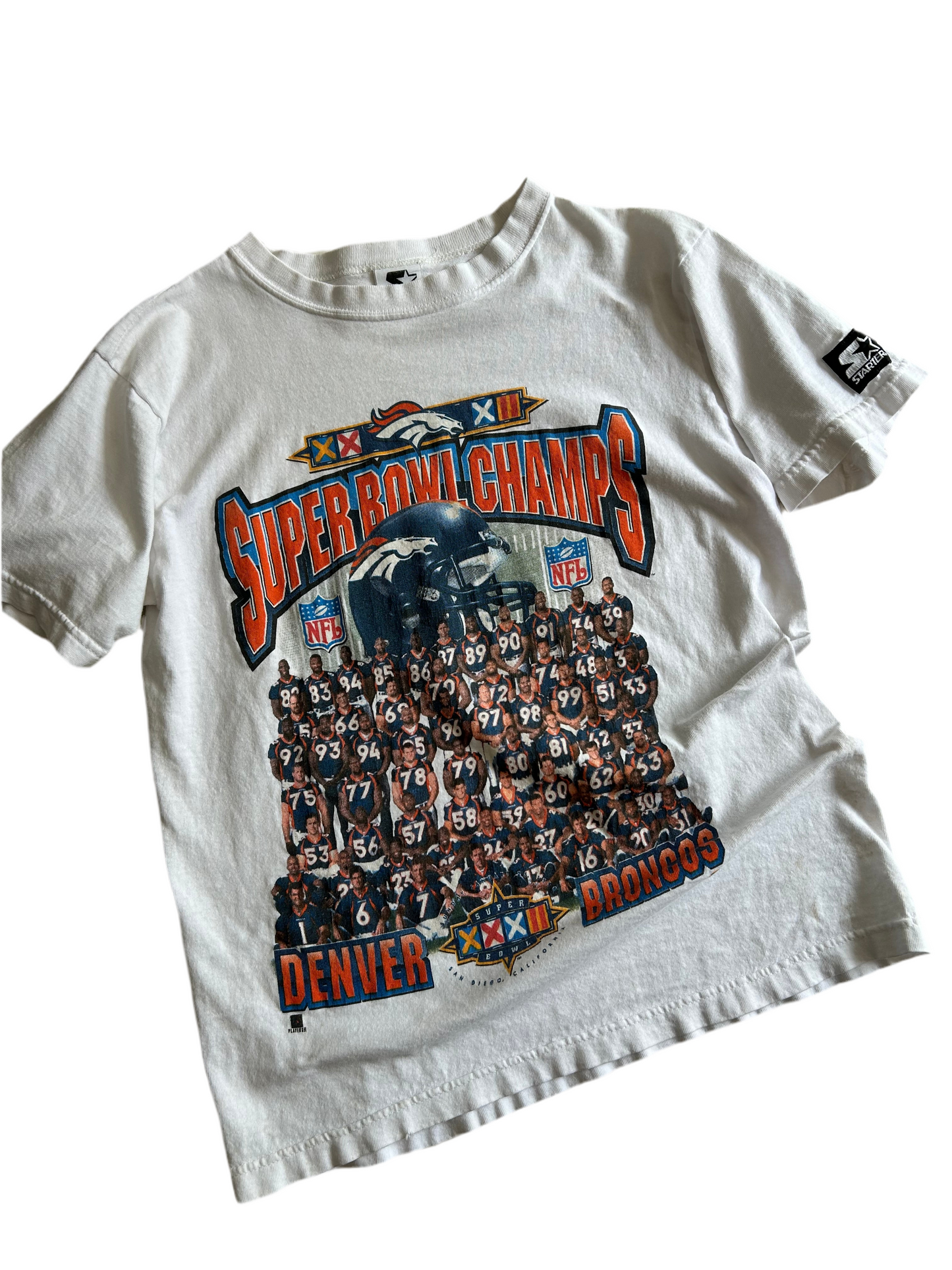 T-shirt Vintage Super Bowl XXXII 1998 Denver Broncos