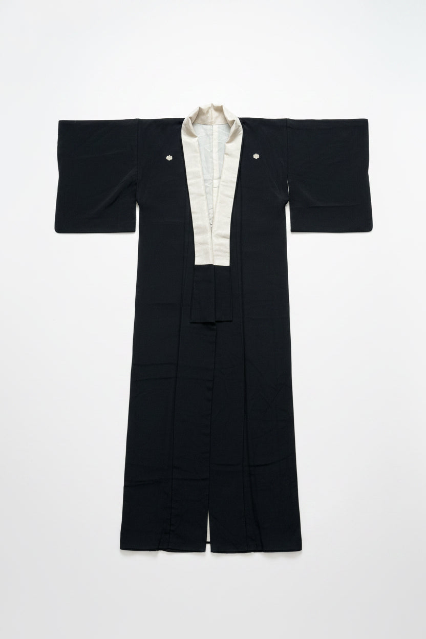 Kimono Vintage in seta 5 Kamon