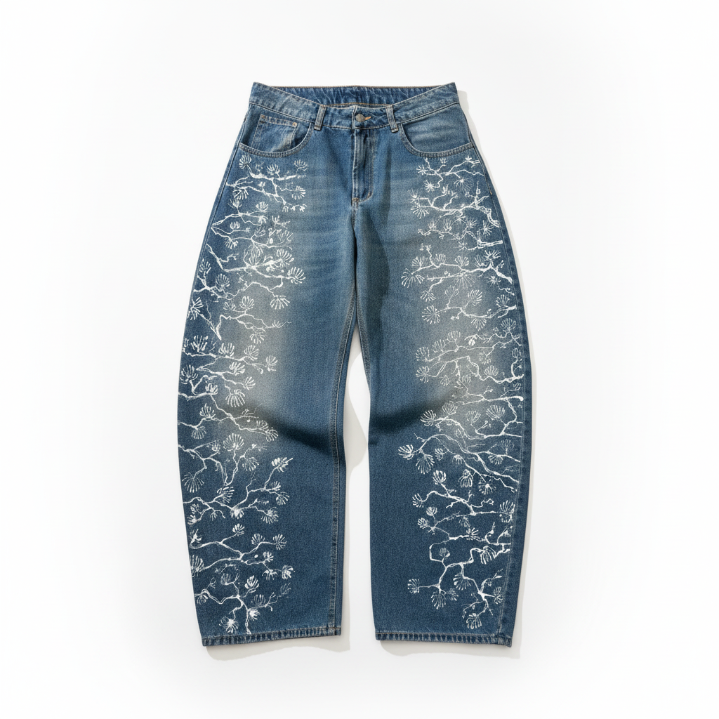 1|1 Grindology Baloon Denim Pant “Flowerz”