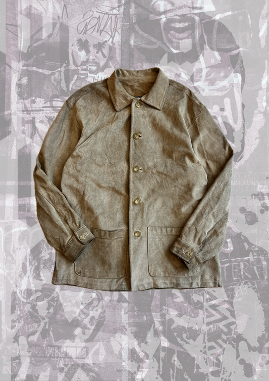 Giacca vintage in vera pelle scamosciata Made in Italy 🇮🇹