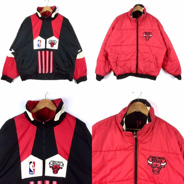 RARE Vintage Jacket Reversible Pro Player Chicago Bulls ‘90