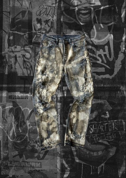1|1 Levi’s 501 Sand Distressed