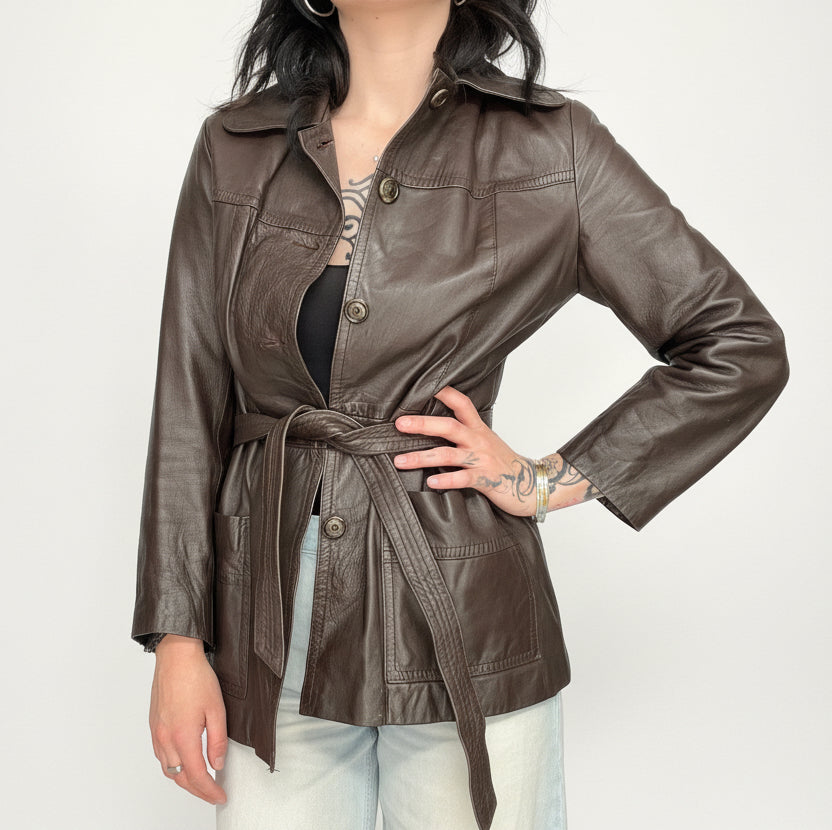 Vintage Leather Coat