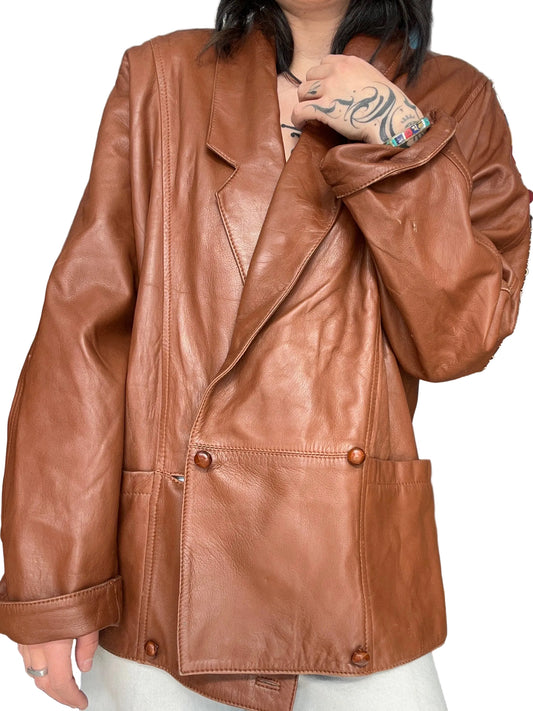 Vintage Leather Jacket made in Grenoble 🇫🇷