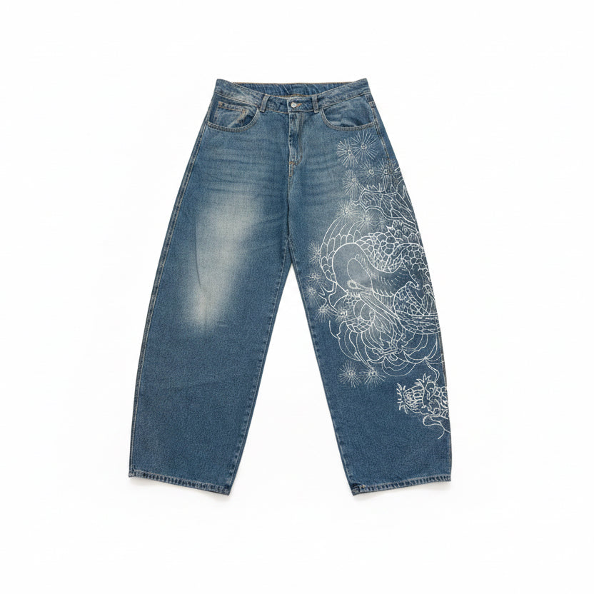 1|1 Baloon Denim Pant “Sagi & Ryū”