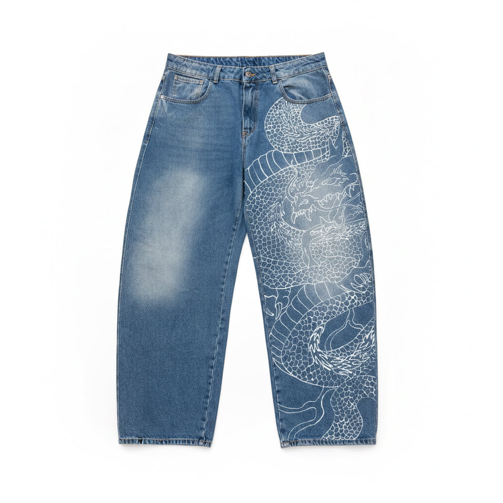 1|1 Grindology Baloon Denim Pant “Dragon”