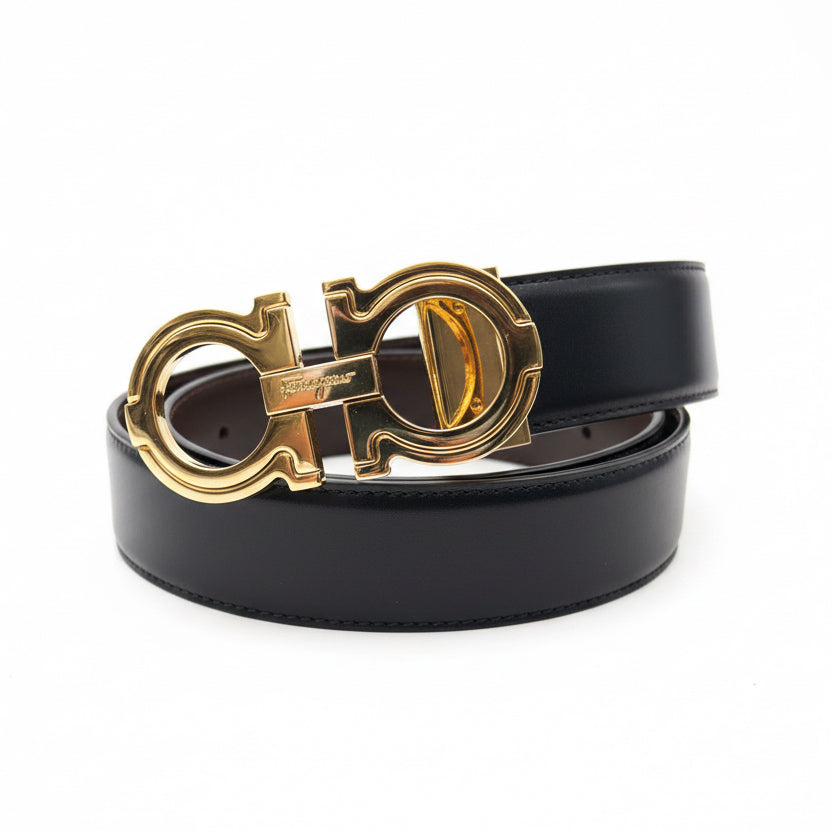 Reversible Ferragamo Leather Belt