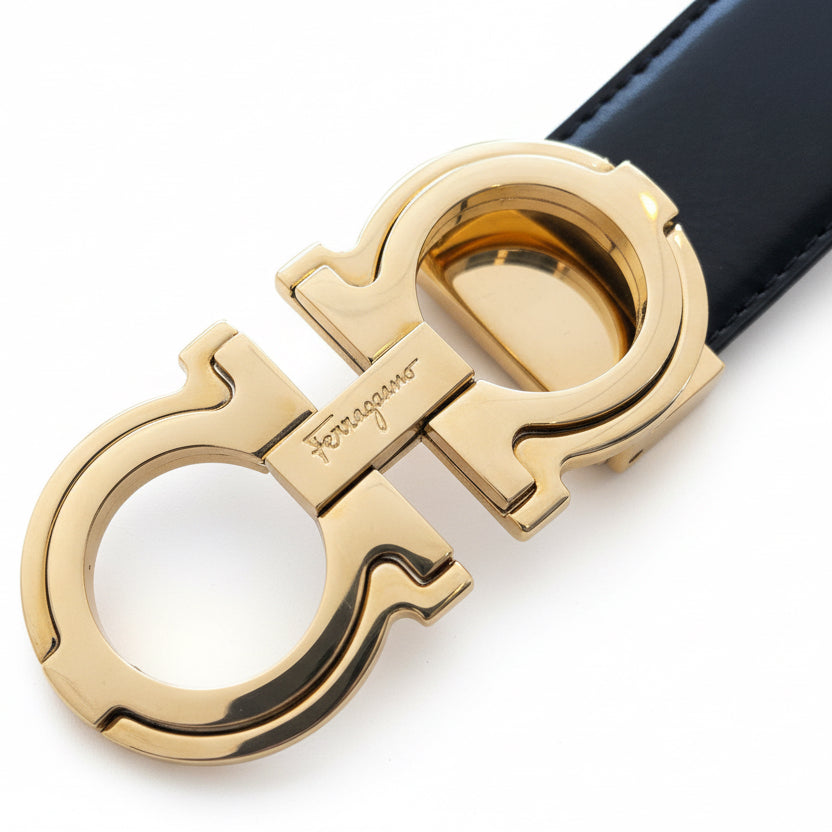 Reversible Ferragamo Leather Belt