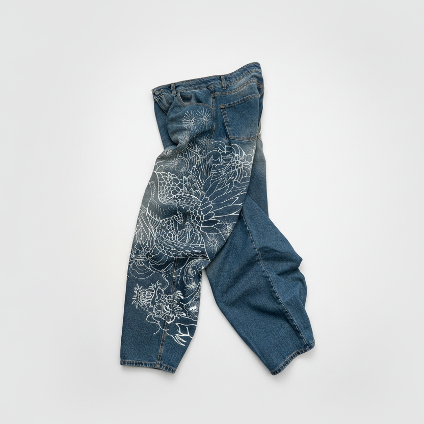 1|1 Baloon Denim Pant “Sagi & Ryū”