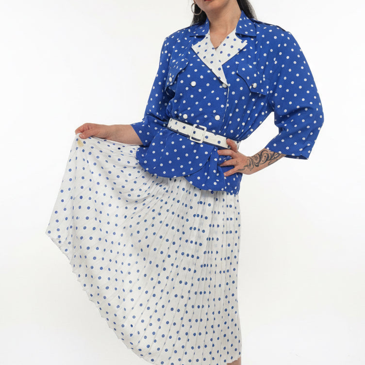 Vintage Dress Pois made in France 🇫🇷