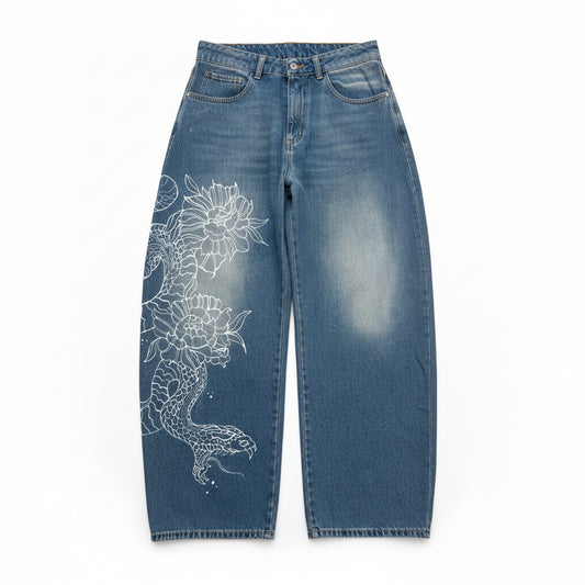 1|1 Baloon Denim Pant “Snake”