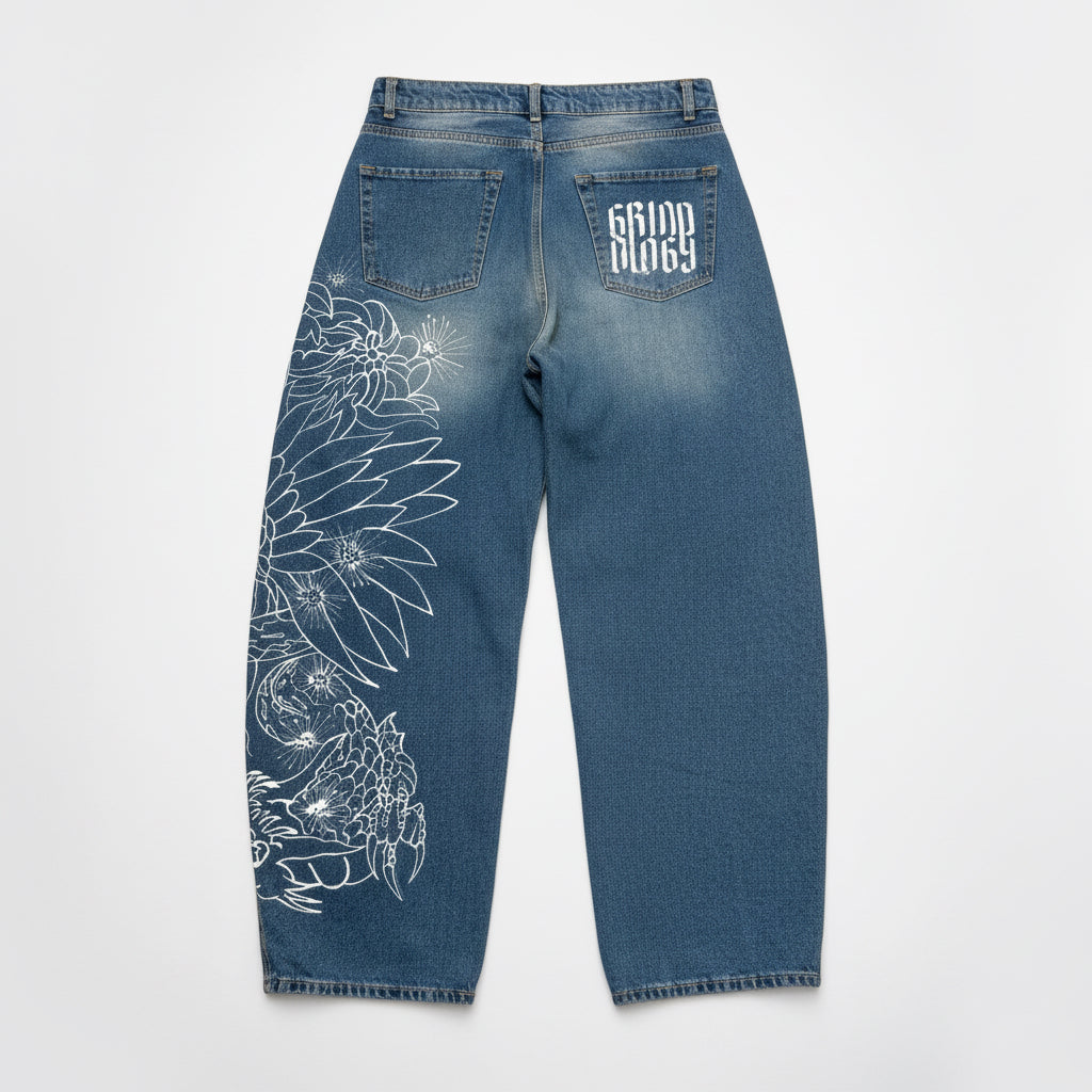 1|1 Baloon Denim Pant “Sagi & Ryū”