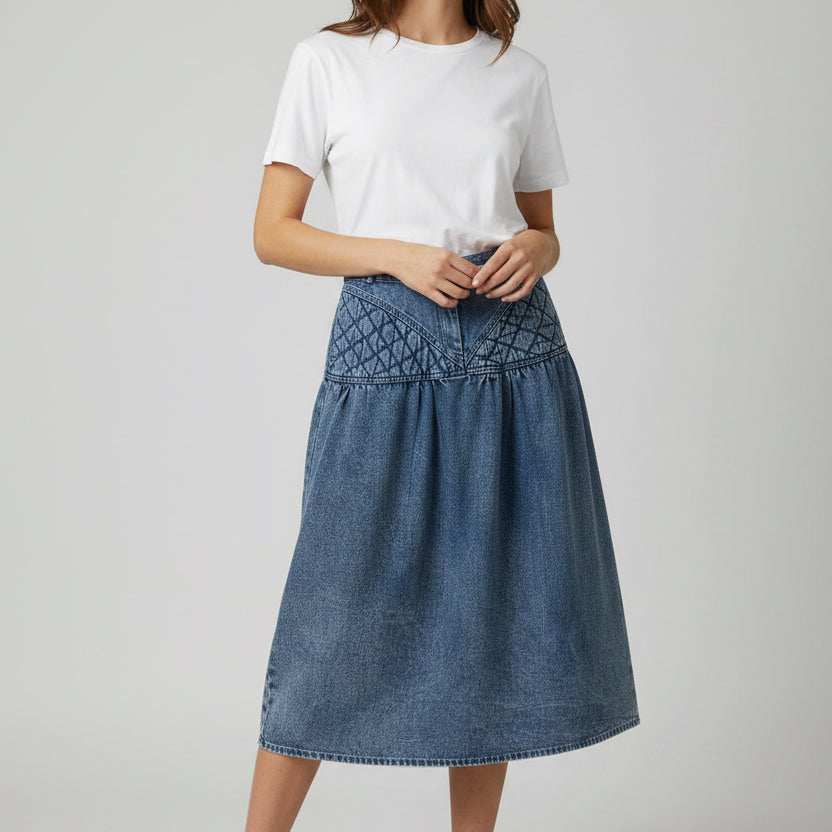 Vintage Jeans Skirt anni 2000 tg 46