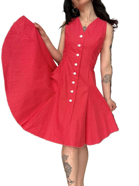 Vintage Dress Pois Handmade