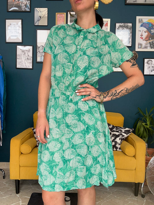 Abito vintage pesci