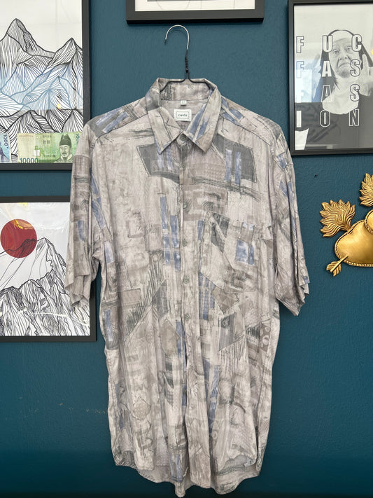 Man Shirt Vintage Crazy Pattern