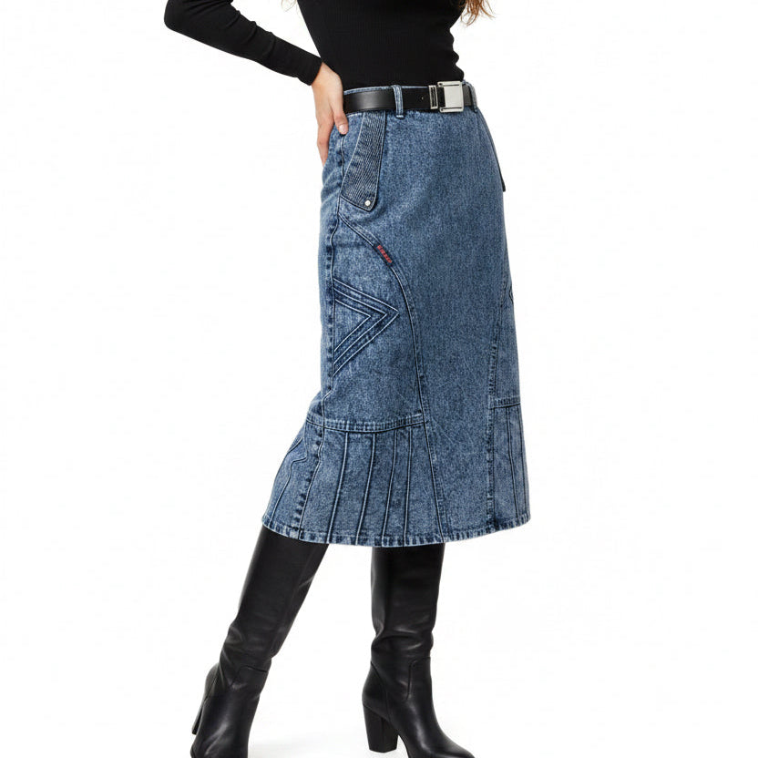Vintage Jeans Skirt anni 2000 tg 42/44