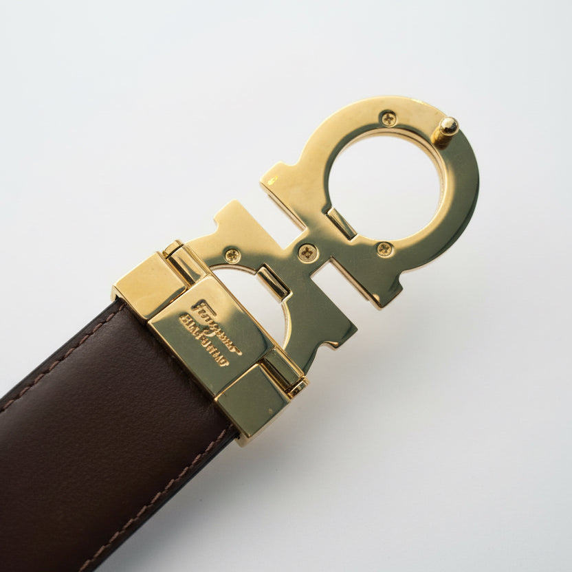 Reversible Ferragamo Leather Belt