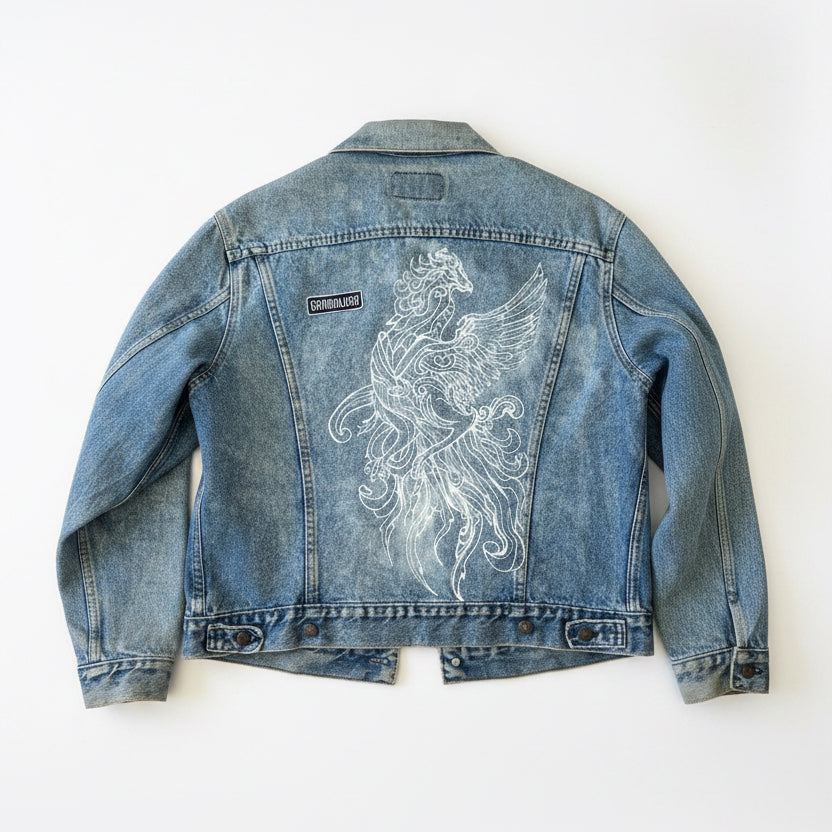 1|1 Levi’s Jeans Jacket Reworked Phoenix 🐦‍🔥