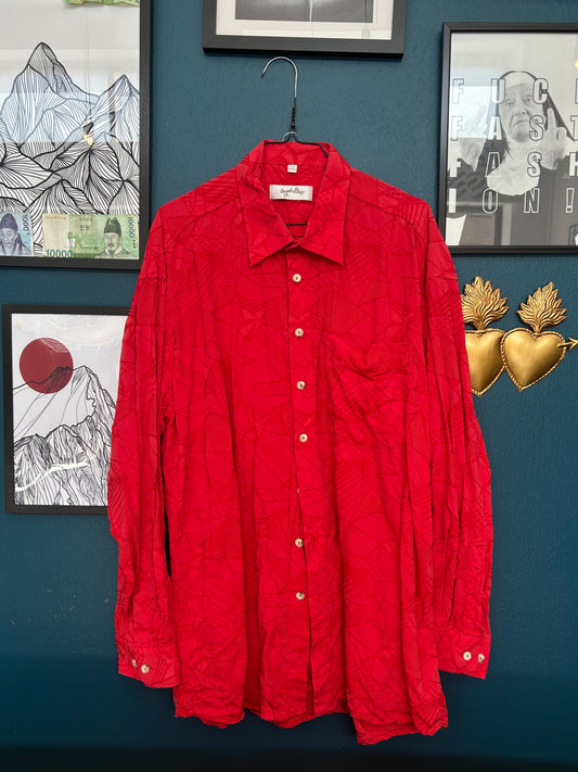 Man Shirt Vintage Crazy Pattern