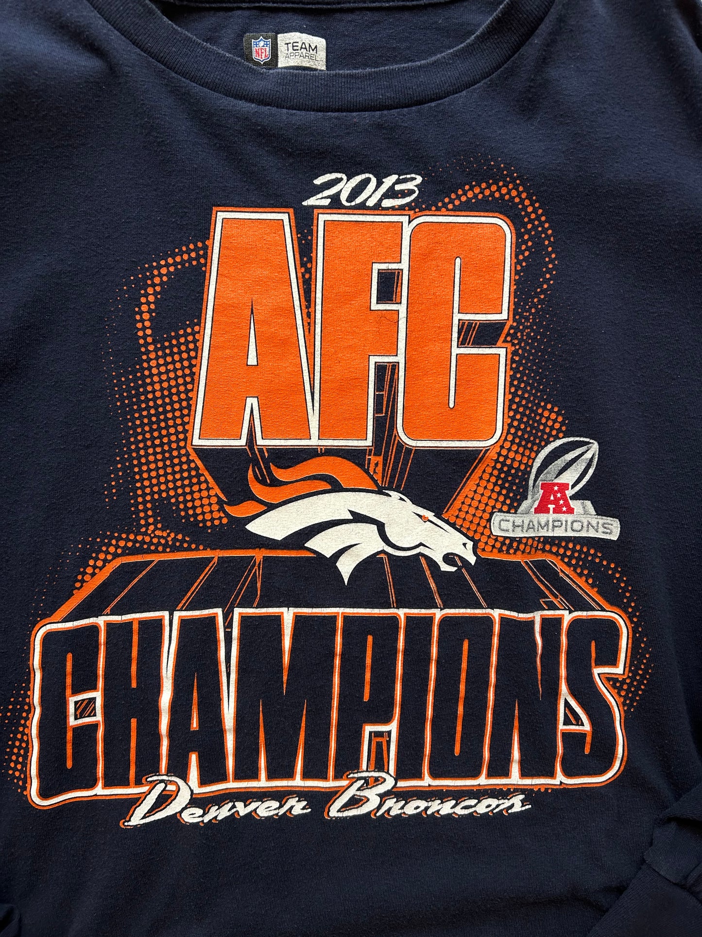 T-shirt maniche lunghe 2013 AFC CHAMPIONS NFL Denver Broncos